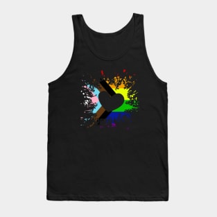 Pride Progress Flag Rainbow Flag Heart For Inclusivity Tank Top